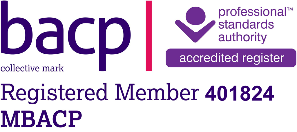 BACP Logo and membership details for Dionne Shanks